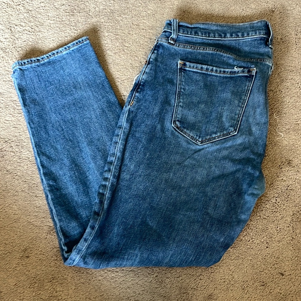 Old Navy Mid-Rise Boyfriend Blue Jeans